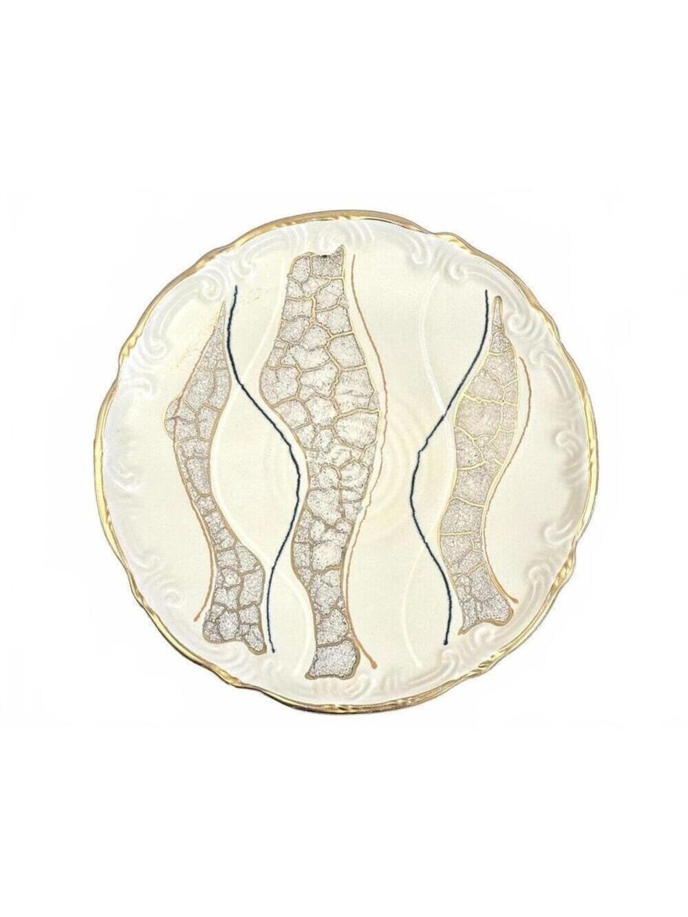 Vintage Dümler & Breiden Mid Century Decorative 12” Plate West Germany Keramik